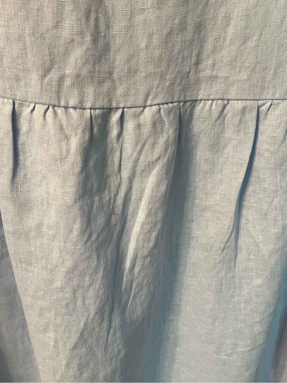 Lintico  Linen Dress Baby Blue Size Small - Picture 5 of 10